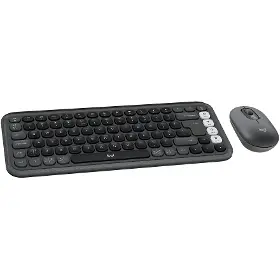 PC klávesnice s myší - Logitech Pop Icon Combo myš a klávesnice Graphite US - 3