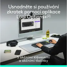 PC klávesnice s myší - Logitech Pop Icon Combo myš a klávesnice Off-white US - 7