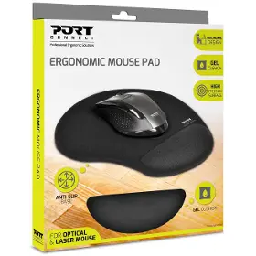 Ergonomická podložka pod myš - Port Designs gelová podložka pod myš, černá - 4