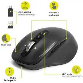 PC myš - Port Designs Business & Office (910202) Black - 8