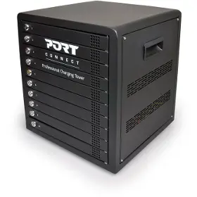 Nabíjecí stanice - Port Designs Charging cabinet 10x Units Black - 2
