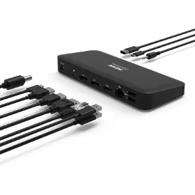 Dokovací stanice - Port Designs Dokovací stanice pro kanceláře, USB-C, 2x4K, černá - 7