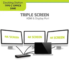Dokovací stanice - Port Designs 11v1 3 x 4K USB-C + USB 3.0 PORT - 6
