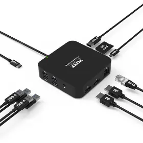 Dokovací stanice - Port Designs USB-C Dokovací stanice 10v1, 2x4K - 7