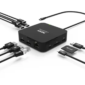 Dokovací stanice - Port Designs USB-C Dokovací stanice 10v1, 2x4K - 8
