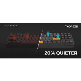 Herní klávesnice - Genesis THOR 230 TKL Red Switch Anchor Grey Positive US - 16