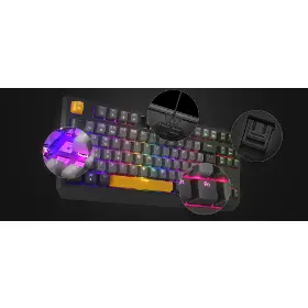 Herní klávesnice - Genesis THOR 230 TKL Red Switch Anchor Grey Positive US - 19