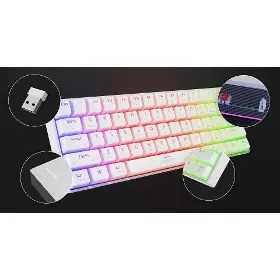 Herní klávesnice - Genesis THOR 660 G2 Wireless 60 Red Switch White US - 15