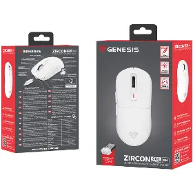 Herní myš - Genesis Zircon 660 PRO White - 25