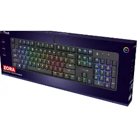 Hráčska klávesnica - Trust GXT 871 Zora Black CZ/SK - 9
