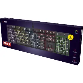 Hráčska klávesnica - Trust GXT 871 Zora Black CZ/SK - 10
