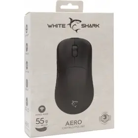 PC myš - WHITE SHARK Herná bezdrôtová myš AERO čierna - 3
