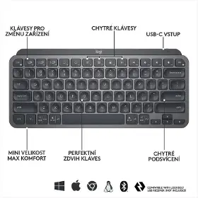 PC klávesnice - Logitech MX Keys Mini Graphite - 5