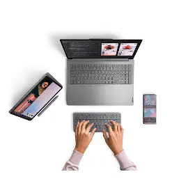 Klávesnica k tabletu - Lenovo Multi-device Wireless Keyboard CZ/SK (ZG38C05812) - 11