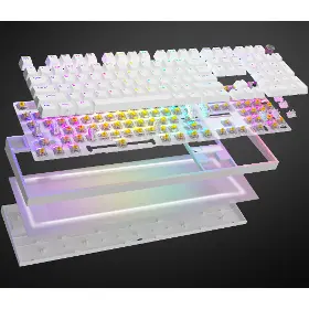 Herní klávesnice - Genesis THOR 404 Gateron US White - 11