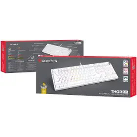 Herní klávesnice - Genesis THOR 404 Gateron US White - 13