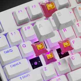 Herní klávesnice - Genesis THOR 404 Outemu US White - 10
