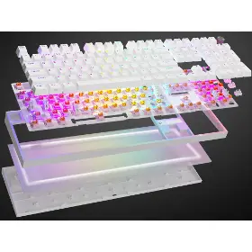 Herní klávesnice - Genesis THOR 404 Outemu US White - 11