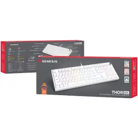 Herní klávesnice - Genesis THOR 404 Outemu US White - 13