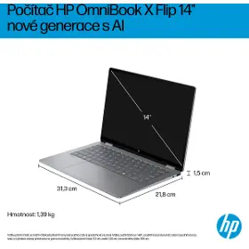 Notebook - HP OmniBook X Flip AI 14-fk0001nc Meteor Silver (CF6L9EA) - 9
