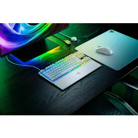 Herní klávesnice - Razer Huntsman V3 Pro TKL White US - 7