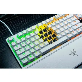 Herní klávesnice - Razer Huntsman V3 Pro TKL White US - 8