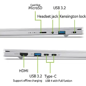 Notebook - Acer Aspire 14 AI A14-61M-R5VQ blue-grey (NX.JL1EC.007) - 7