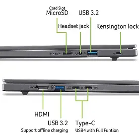 Notebook - Acer Aspire A16 AI 16-11M-X3AU Grey - 7