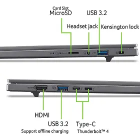 Notebook - Acer Aspire 16 AI A16-52M-77L6 Grey (NX.JP1EC.008) - 7