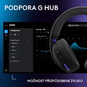 Bezdrátová sluchátka - Logitech G325 Black - 18
