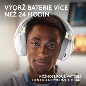 Bezdrátová sluchátka - Logitech G325 White - 15
