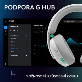 Bezdrátová sluchátka - Logitech G325 White - 18