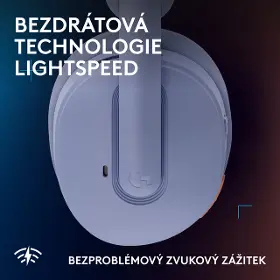 Bezdrátová sluchátka - Logitech G325 Lilac - 12