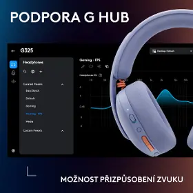 Bezdrátová sluchátka - Logitech G325 Lilac - 18