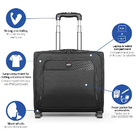 Brašna na notebook - Port Designs Hanoi II Trolley Black - 7