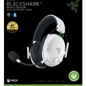 Slúchadlá bezdrôtové - Razer Blackshark V3 for Xbox - White - 7