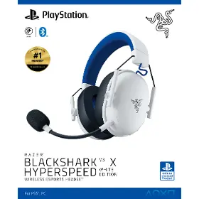 Slúchadlá bezdrôtové - Razer BlackShark V3 X Hyperspeed for PlayStation - White - 7