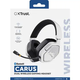 Slúchadlá bezdrôtové - Trust GXT 493PS Carus PS5 White - 13
