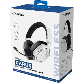 Slúchadlá bezdrôtové - Trust GXT 493PS Carus PS5 White - 14