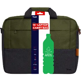 Brašna pro notebook - Trust Lisboa Laptop Bag 16" Green - 11