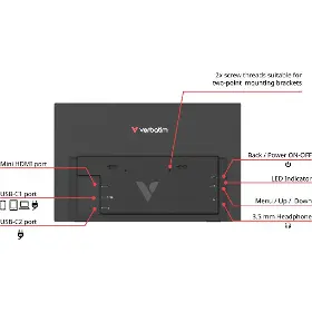 Prenosný LCD monitor - Verbatim 14" PMT-14 - 9