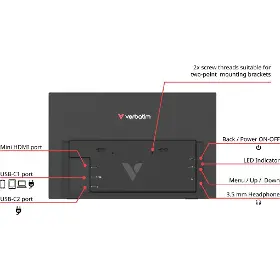 Přenosný monitor - Verbatim 15,6" PMT-15 - 10