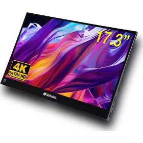 Prenosný LCD monitor - Verbatim 17,3" PMT-15-4K HD Prenosný dotyk. mon. 17,3"čierna - 2