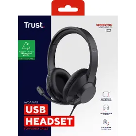 Drátová sluchátka - Trust Ayda Max USB - 12