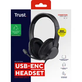 Drátová sluchátka - Trust Ayda Max USB-ENC - 12