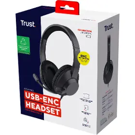 Drátová sluchátka - Trust Ayda Max USB-ENC - 13