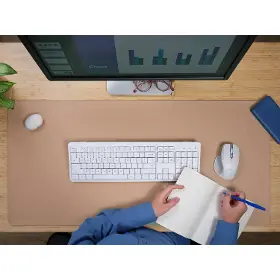 Podložka pod klávesnicu a myš - Trust Benya XXL Beige - 4