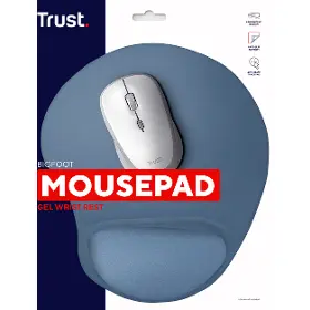 Ergonomická podložka pod myš - Trust BigFoot Steel Blue - 7