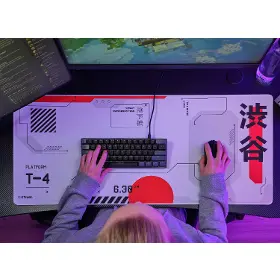 Podložka pod klávesnicu a myš - Trust GXT 759 XXL Japan White - 6