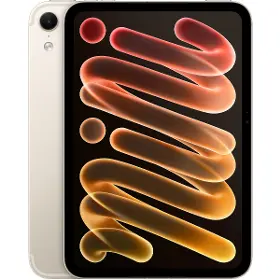 Tablet - Apple iPad mini Wi‑Fi + Cellular 512GB with nano-texture glass - Starlight - 1